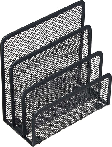 brievenbus, antraciet, net, ca. 17,5 x 8,5 x 13,5 cm, bureau-organizer, brievenhouder, orde op het bureau