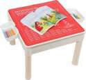 4-in-1 Speeltafel voor Kinderen met bouwplaat – Geschikt voor Lego, Duplo, Water, Zand & Hengelspel