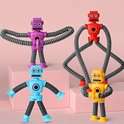 Set van 4 Stretch Robots – Educatief Speelgoed met Zuignap voor Kinderen