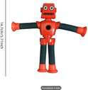 Set van 4 Stretch Robots – Educatief Speelgoed met Zuignap voor Kinderen