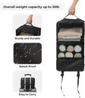 3-Shelf Hangende Reisorganisator Draagbare Hangende Reisplanken Instant Garderobe voor Koffer Hangende Packing Cubes voor Opslag Compressie Hangende Kleding Organiser Zwart - GRANNY SAYS