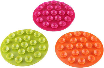 3x Anti-Slip Placemats voor Kinderen – Dubbelzijdig met Zuignappen – Voedingsmat (Oranje)