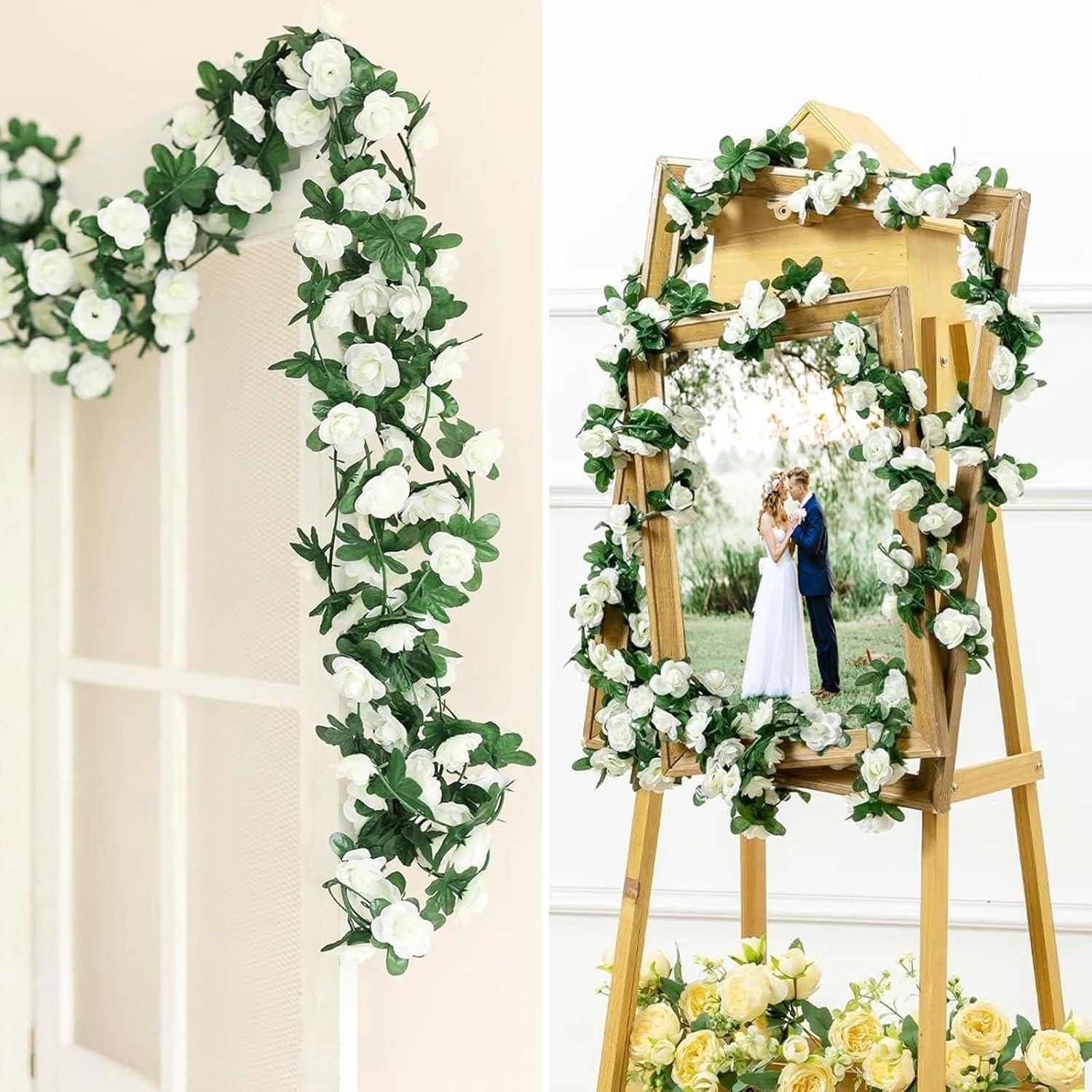 Kunstmatige Pioenrozen Slinger – 250 cm Wijnstok Bloemenguirlande voor Thuisdecoratie & Feest – Opknoping Plantenbloemen