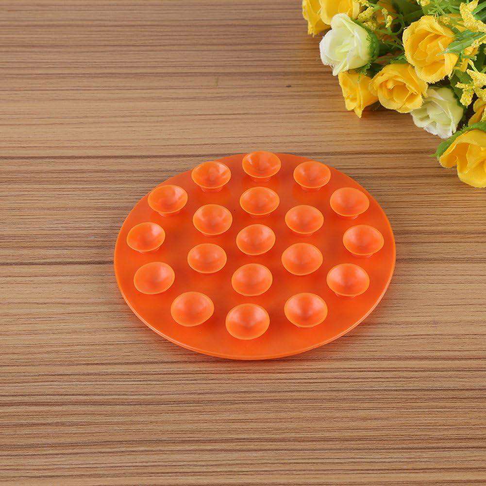 3x Anti-Slip Placemats voor Kinderen – Dubbelzijdig met Zuignappen – Voedingsmat (Oranje)