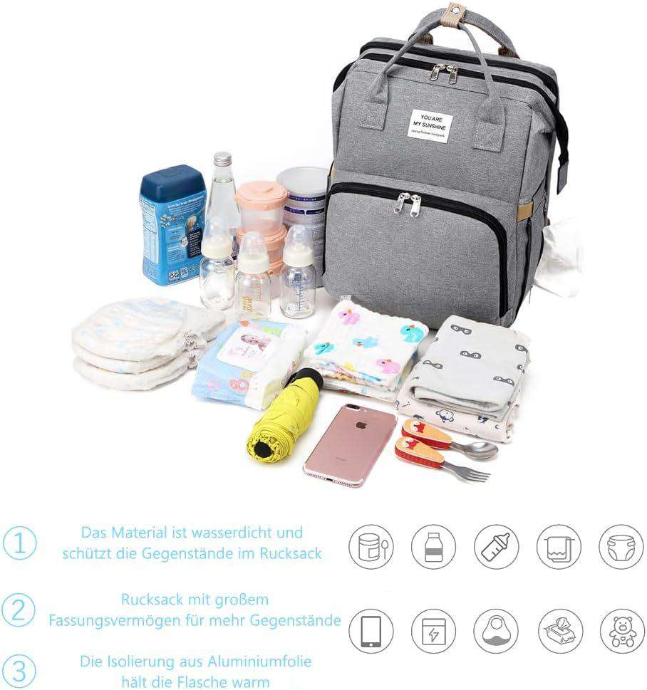 Multifunctionele Luiertas – Waterafstotend met Aankleedkussen voor Baby’s