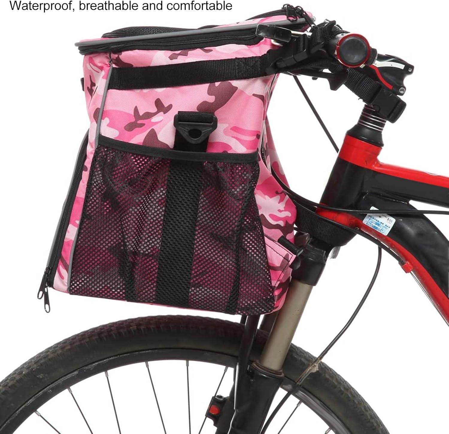 Waterdichte Hondenfietsrugzak - Ademend & Afneembaar - Ruime en Comfortabele Fietsmand voor Honden - Ideaal voor Buitenactiviteiten.