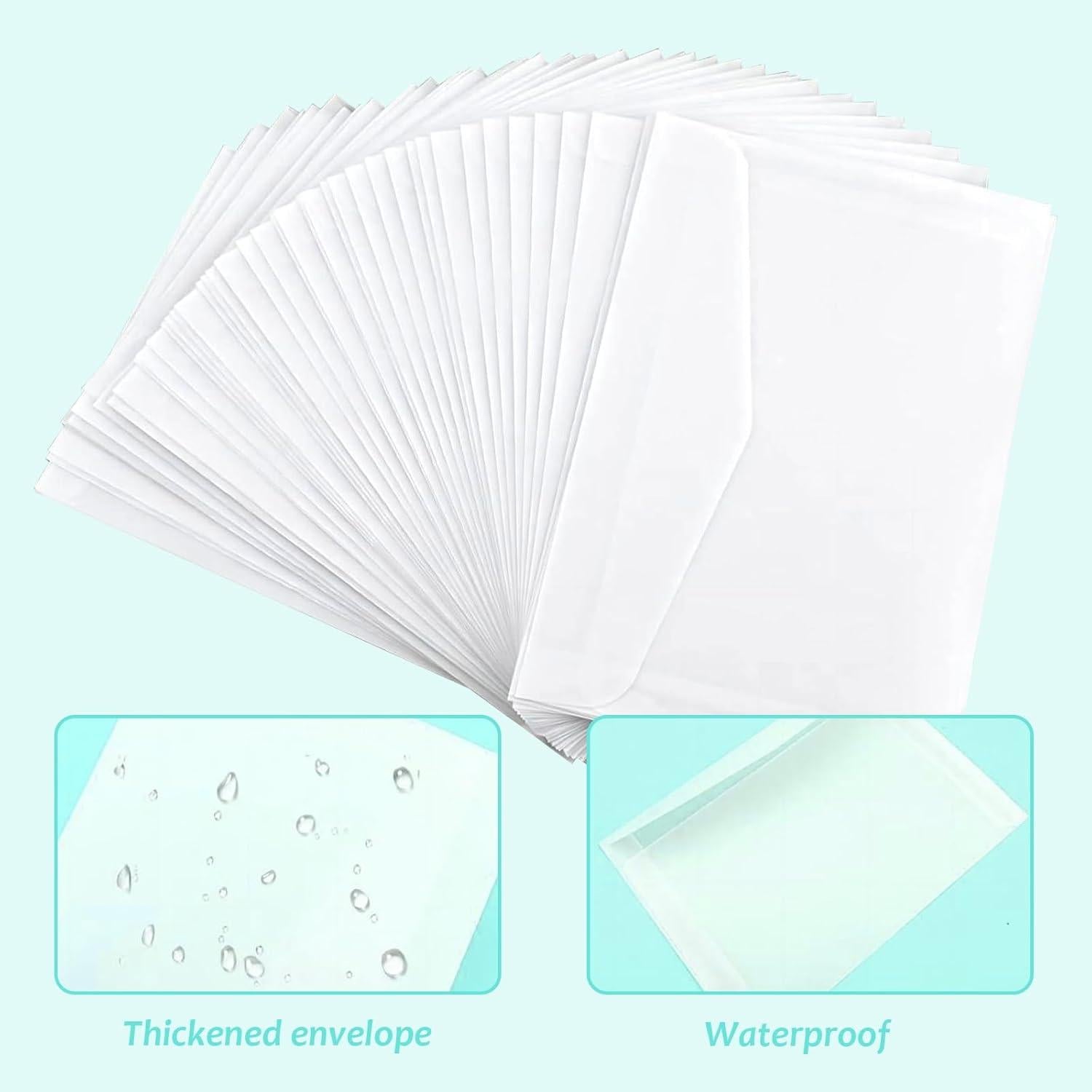 Transparante Enveloppen A5 – 20 Stuks | Herbruikbare Opbergmapjes voor Kaarten, Postzegels, Loterijen, Bruiloften – 22,5 x 15,5 cm