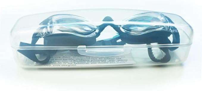 Zwembril.Big Frame Wide-Vision Zwembril, Geen Lekkende Anti-Fog Zwembadbril met UV-bescherming 180° Helder Zicht