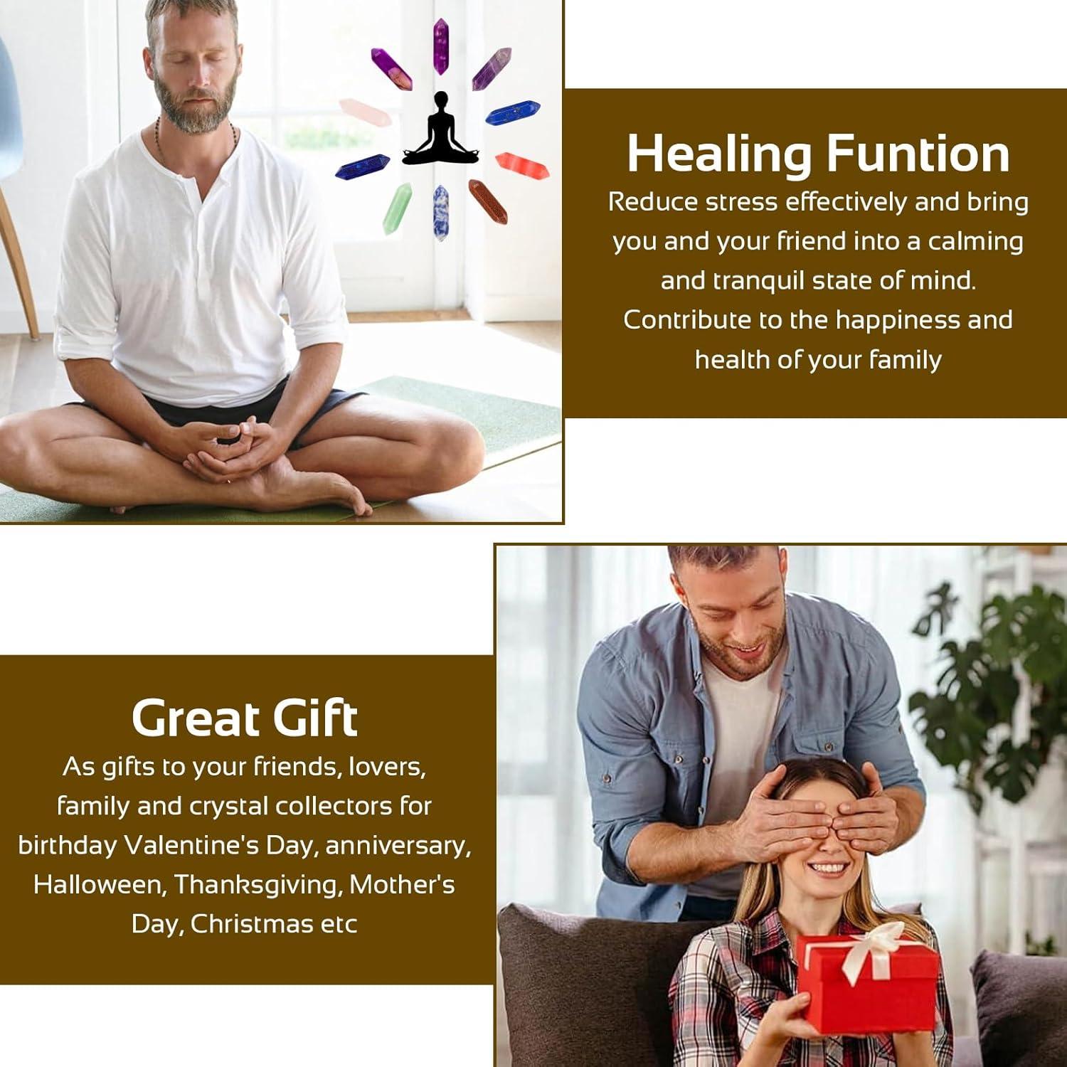 Kristallen Set voor Kinderen – 10 Stuks met Amethist, Rozenkwarts, Tijgeroog – Voor Energie, Balans & Spirituele Groei