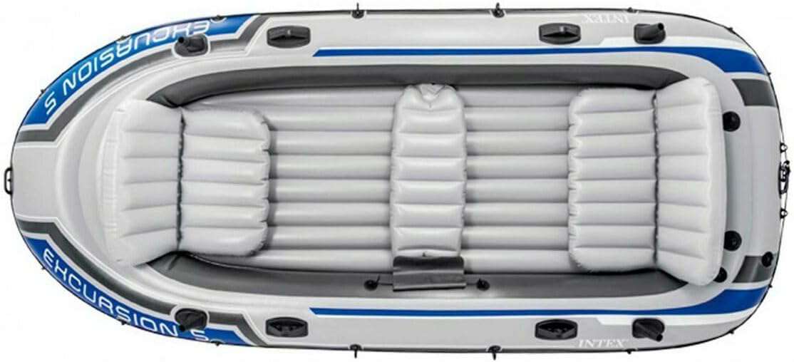 Intex Excursie 5 Set Opblaasbare Boot - 366 x 168 x 43 cm - 4 Stuks - Multicolor