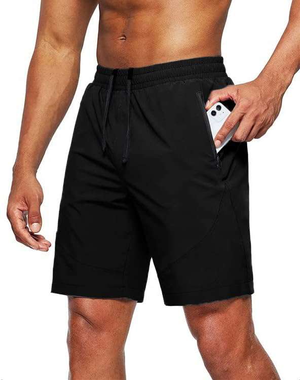 Shorts Heren Korte Broek Sneldrogende Sportshorts met Ritszakken