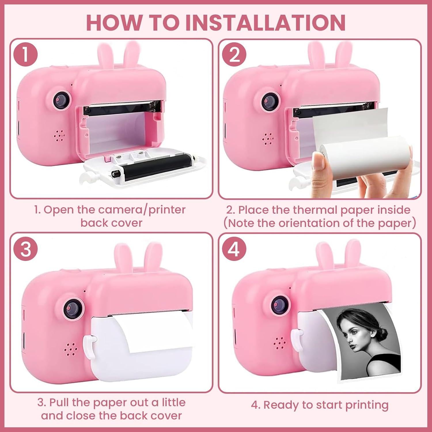 8 Rollen Gekleurd Zelfklevend Thermisch Papier voor Mini-Printers en Kindercamera's – Printpapier voor Labelen en Creatief Gebruik