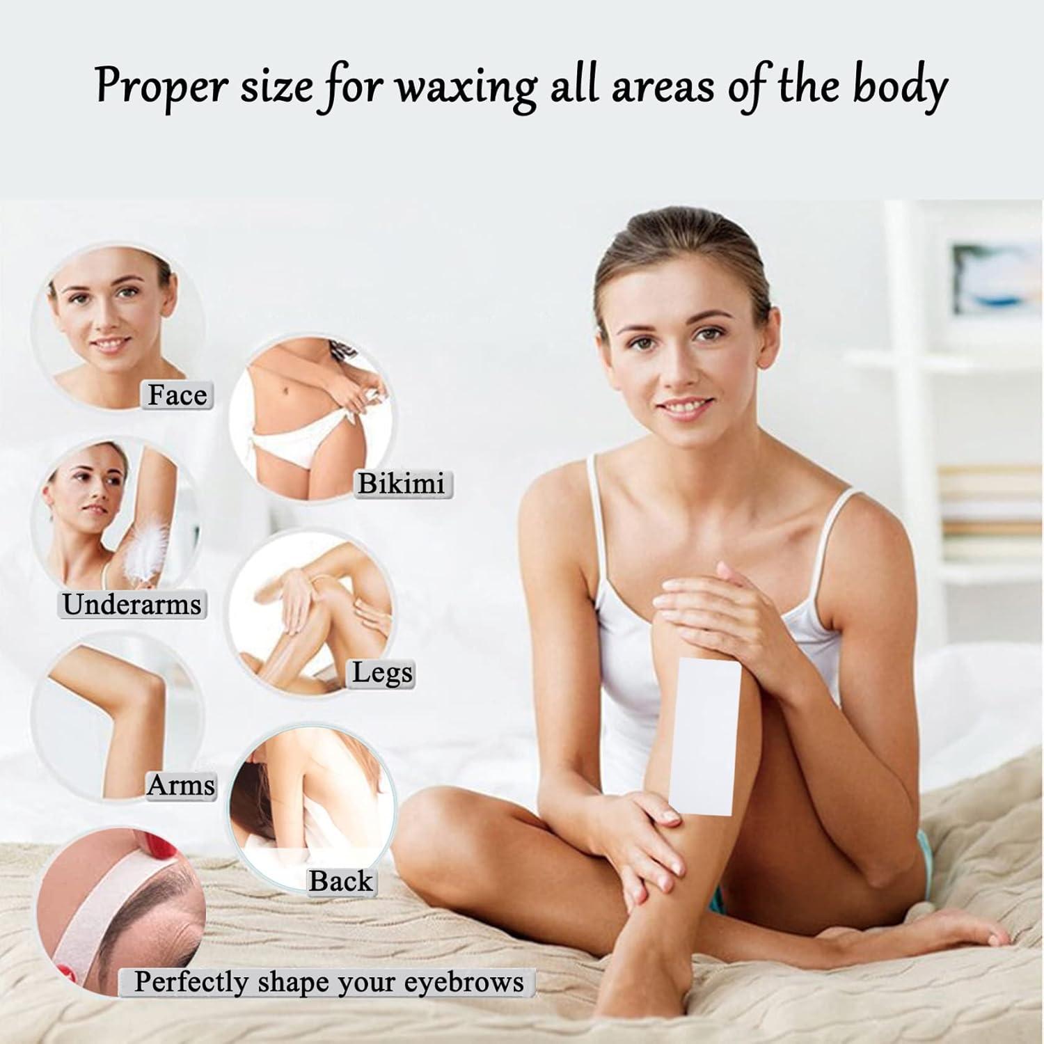 1000 Stuks Vliesstrips voor Wax – 7x20 cm Ontharingsstrips voor Warme Was & Suikerpasta – Geschikt voor Gezicht, Benen, Bikini & Lichaam