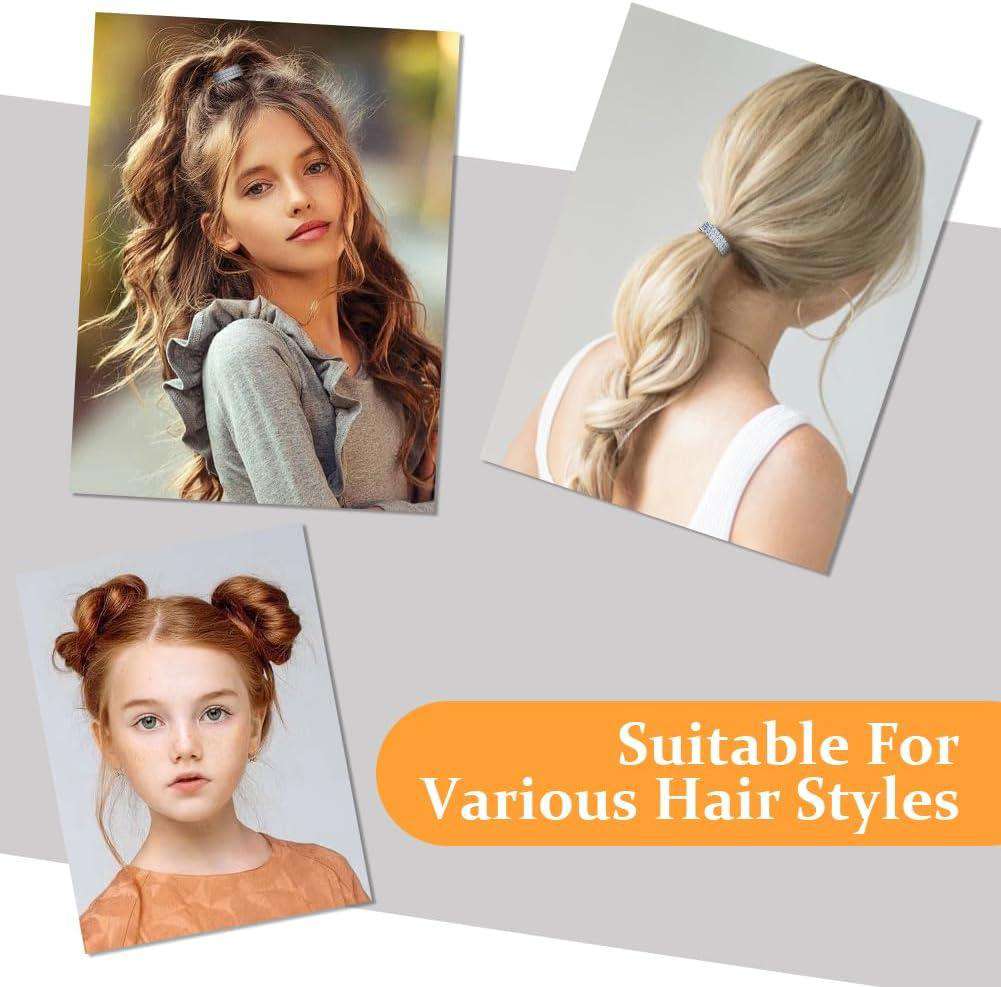 12 Stuks Elastische Haarbanden voor Dames & Meisjes – Geen Schade, Vouwloos, Paardenstaart & Vlecht