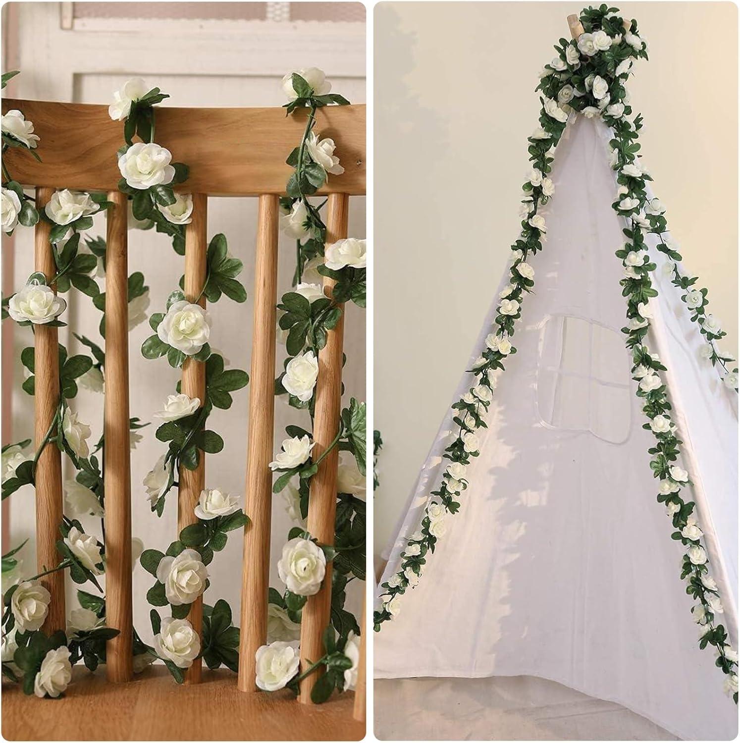 Kunstmatige Pioenrozen Slinger – 250 cm Wijnstok Bloemenguirlande voor Thuisdecoratie & Feest – Opknoping Plantenbloemen