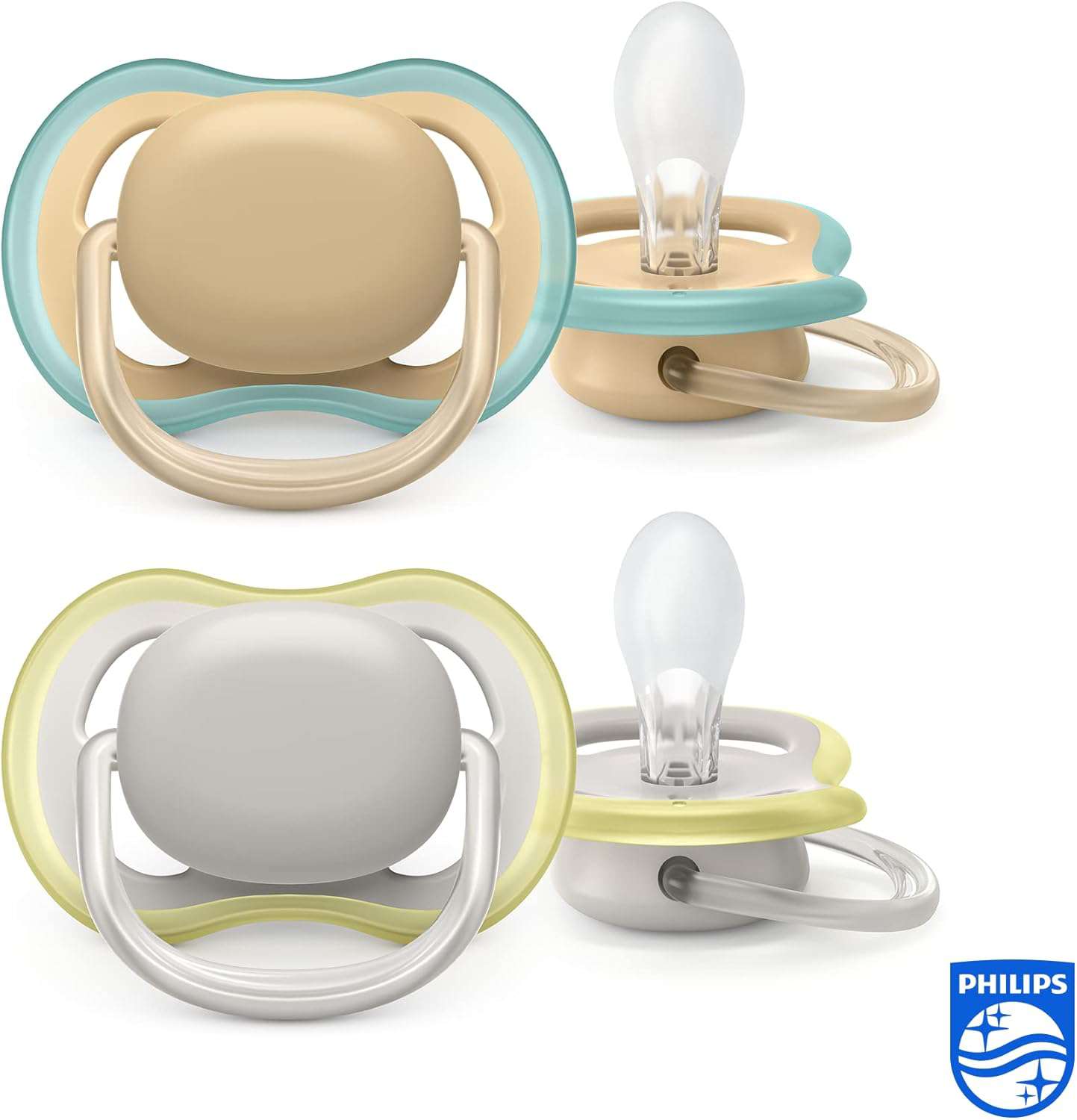 Philips Avent ultra air-fopspeen, 2 stuks - BPA-vrije speen voor baby's van 0-6 maanden (model SCF085/15)