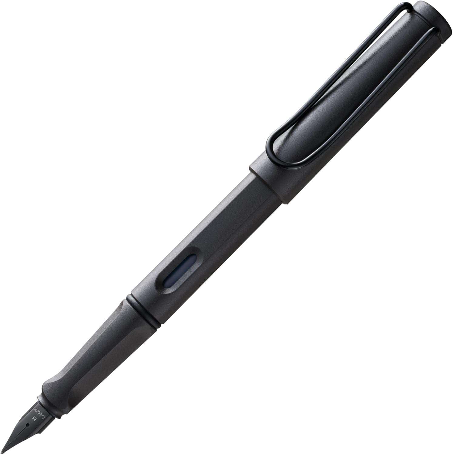 Vulpen met ergonomische grip en zwarte stalen penpunt in maat M - ideaal voor schrijven en kalligrafie - inclusief LAMY T 10 blauwschrijvend patroon - Rechtshandig