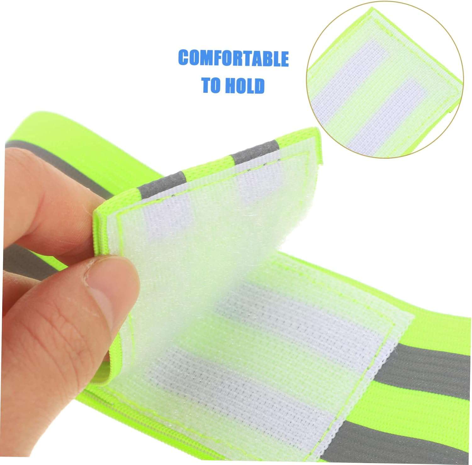 4 Sets Veiligheidsarmbanden Set Reflecterende Tape Voor Kleding Wandelen Hardlopen Polsbandjes 4 Stuks*4