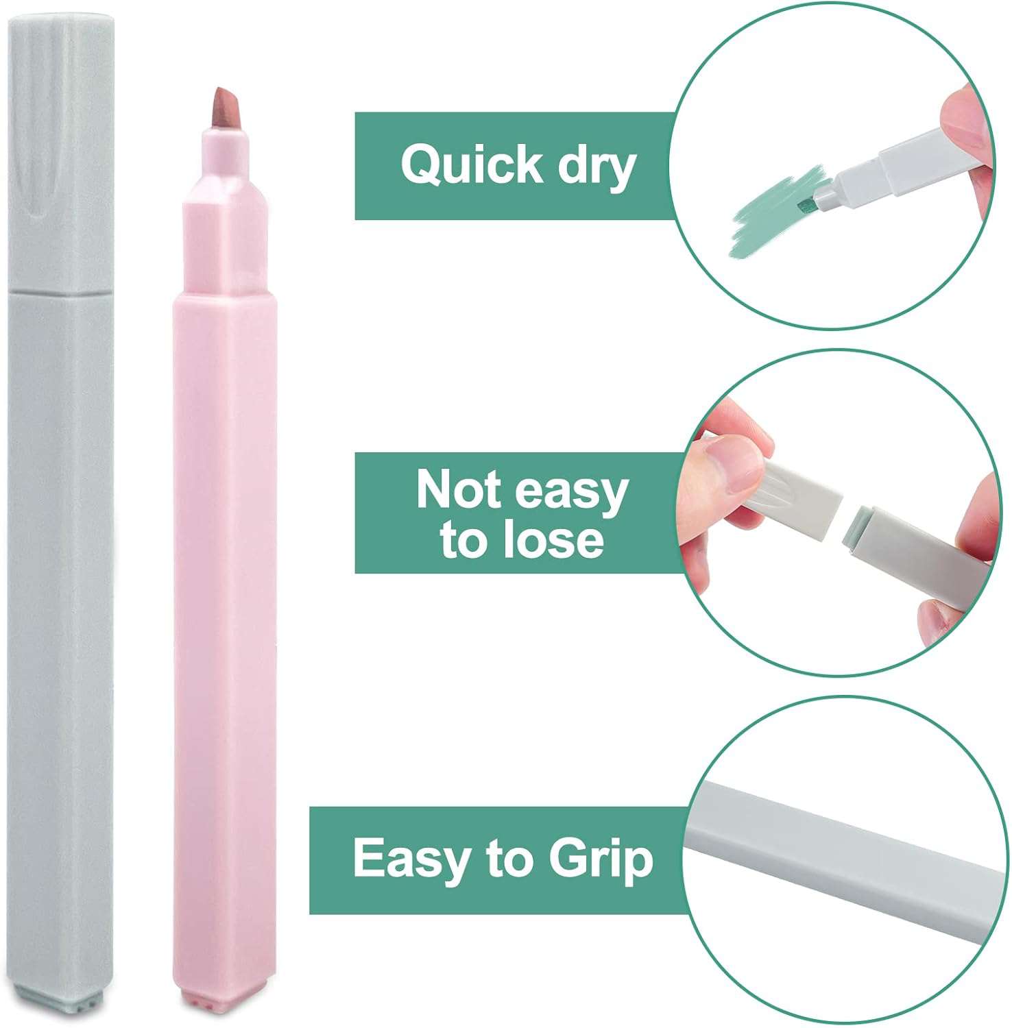 12 stuks markeerstiften, pastelkleuren, 12 kleuren, markeerstiften om te leren en te markeren, highlighter, verschillende kleuren, pastel, voor dagboeken, notities, scholen, kantoren,