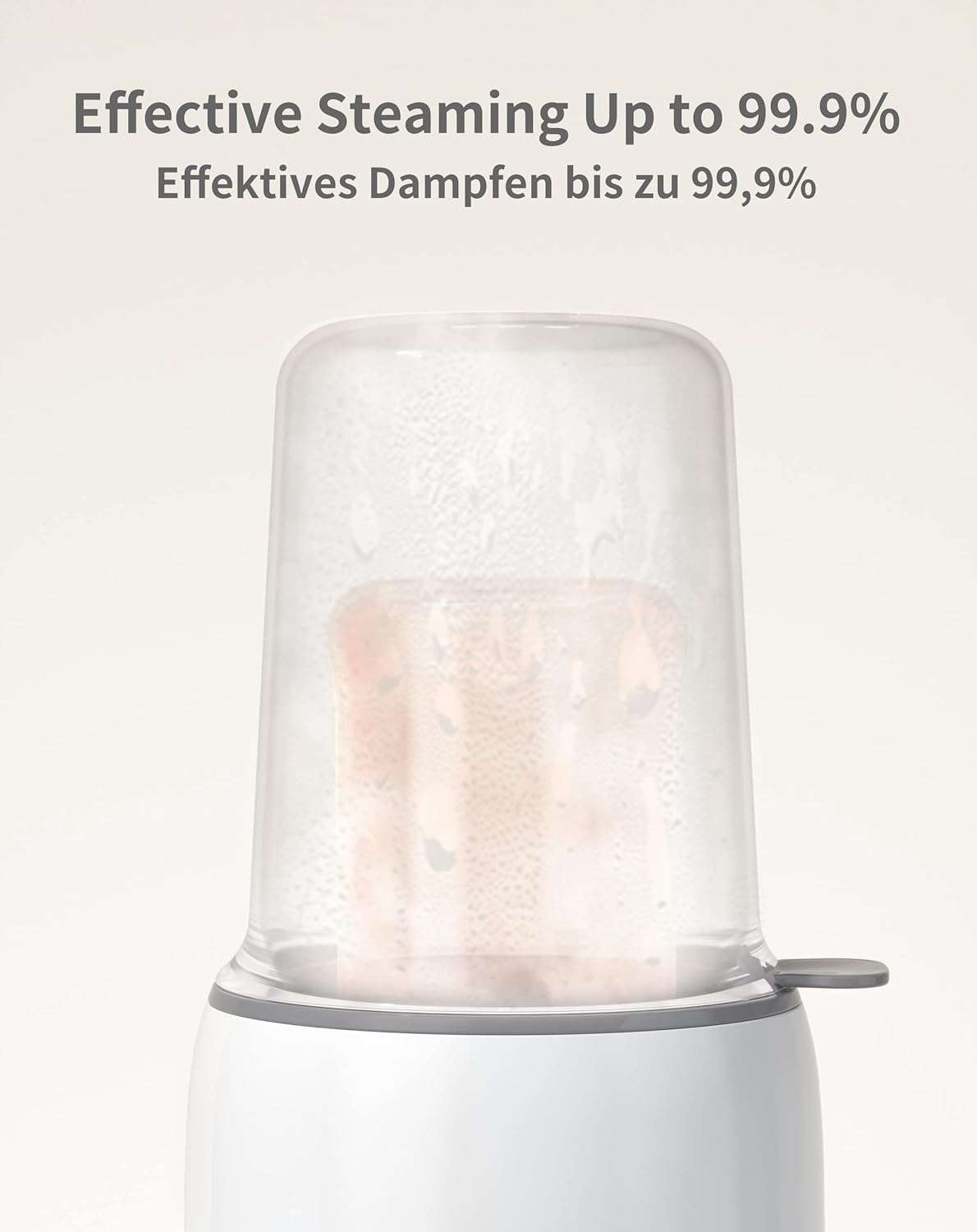 Flesverwarmer voor baby's, sterilisator voor babyflessen, 8-in-1 Fast babyvoeding, warm houden van babyvoeding en ontdooien, BPA-vrije fleswarmer, babyvoedingwarmer met lcd-display