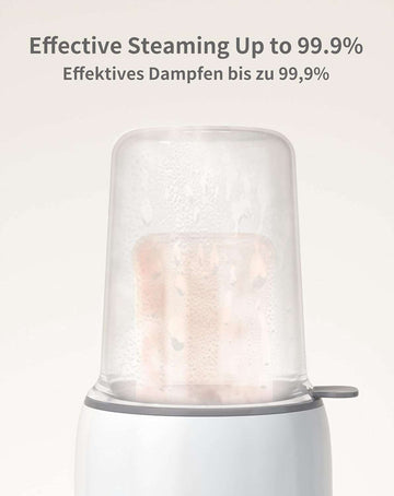 Flesverwarmer voor baby's, sterilisator voor babyflessen, 8-in-1 Fast babyvoeding, warm houden van babyvoeding en ontdooien, BPA-vrije fleswarmer, babyvoedingwarmer met lcd-display