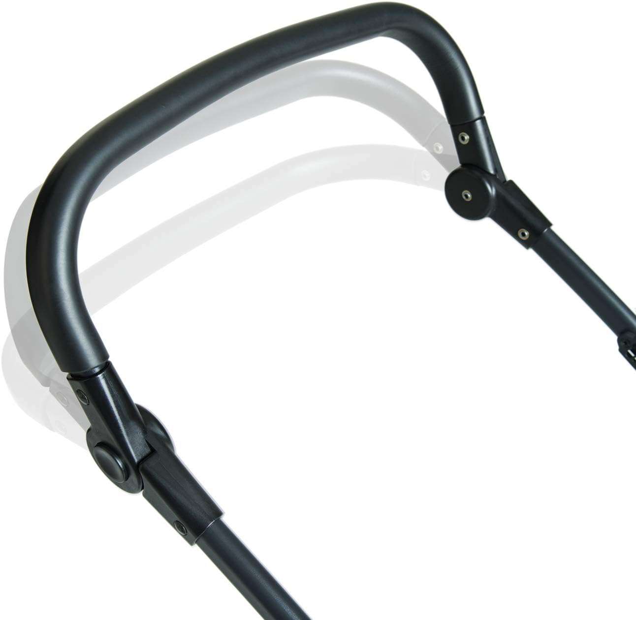 buggy tot 25 kg met ligstand vanaf geboorte, klein inklapbaar met één hand, in hoogte verstelbare duwstang, grote mand, grijs (caviar)/zilver