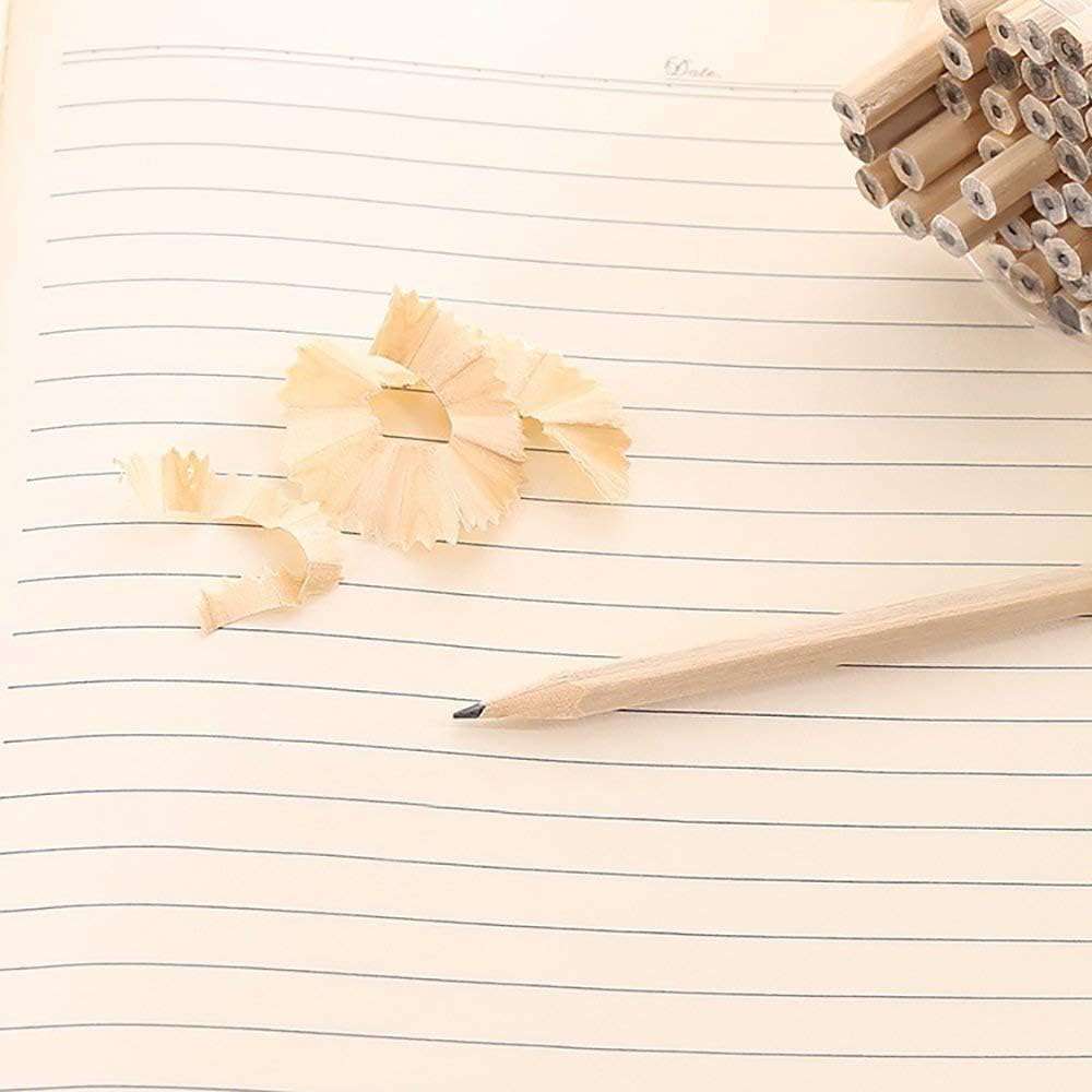 potloden basisset natuurlijk grafiet hout zeshoek voor tekenen schrijven kantoor schoolbenodigdheden 17,9 x 0,7 cm (50 stuks)