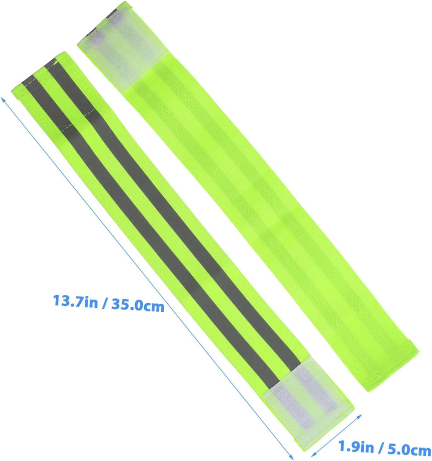 4 Sets Veiligheidsarmbanden Set Reflecterende Tape Voor Kleding Wandelen Hardlopen Polsbandjes 4 Stuks*4