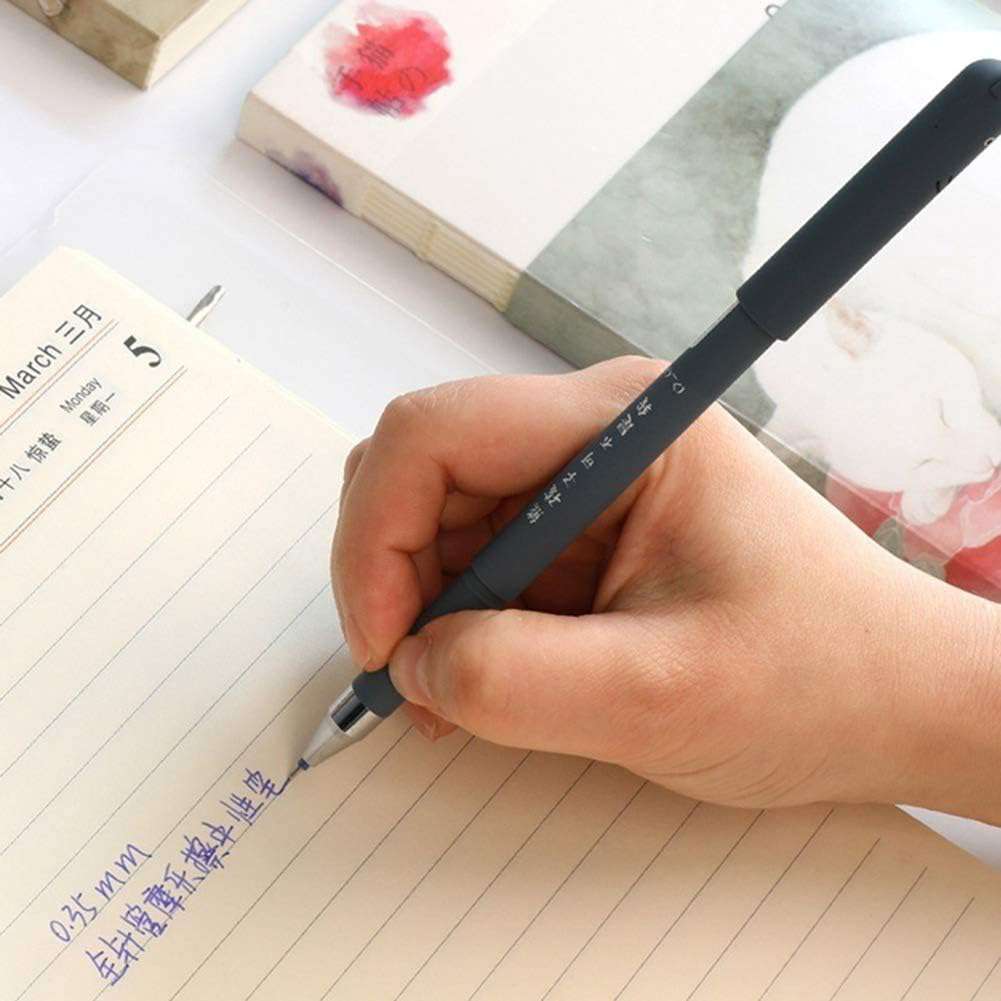 Gelpen, 0,35 mm, schattig cartoon-dier, uitwisbaar, blauwe inkt, voor studenten, schrijfwaren, kantoor, cadeau, 4 stuks, eenheidsmaat, willekeurige kleurkeuze