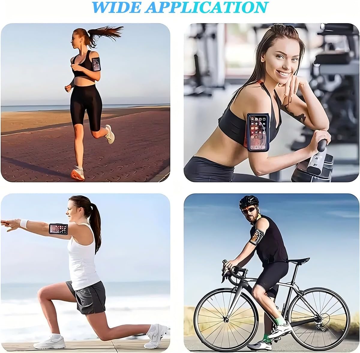 Running Armband Telefoonhouder, Zweetbestendige Arm Telefoonhouder voor Hardlopen, Joggen, Gym - Telefoonarmband Running Case Compatibel met iPhone 16/15/14/13/12 Pro Max, geschikt voor