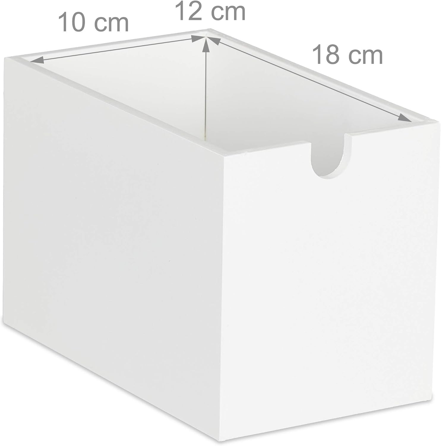 ladeblok bureau, 2 lades, bamboe & MDF, bureau organizer, H x B x D: 14,5 x 24,5 x 20 cm, wit