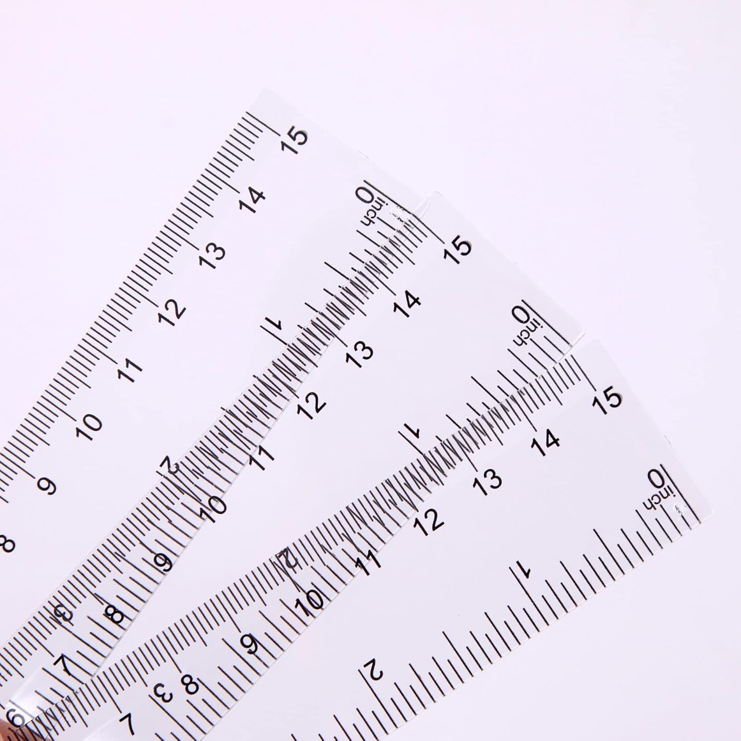 Plastic linialen, 15 cm, 20 cm, 30 cm, liniaal, transparant, flexibele precisieliniaal, meetgereedschap, flexibele precisieliniaal voor school, kantoor, thuis (6,8 x 30 cm)