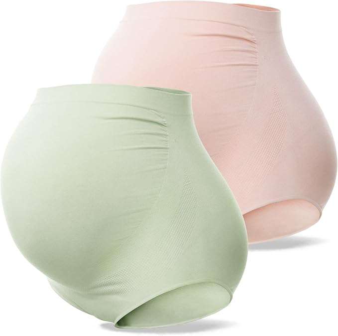 Vrouwen Zwangerschap Hoge Taille Ondergoed Zwangerschap Naadloze Zachte Hipster Slipje Over Bump