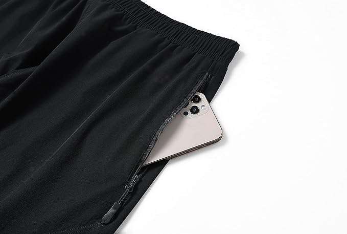 Shorts Heren Korte Broek Sneldrogende Sportshorts met Ritszakken