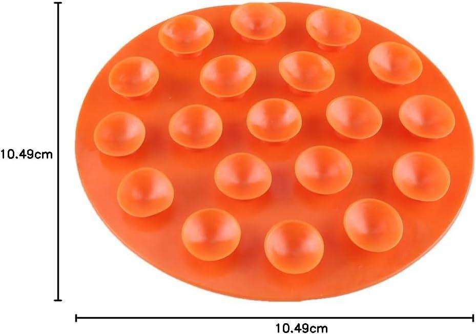 3x Anti-Slip Placemats voor Kinderen – Dubbelzijdig met Zuignappen – Voedingsmat (Oranje)