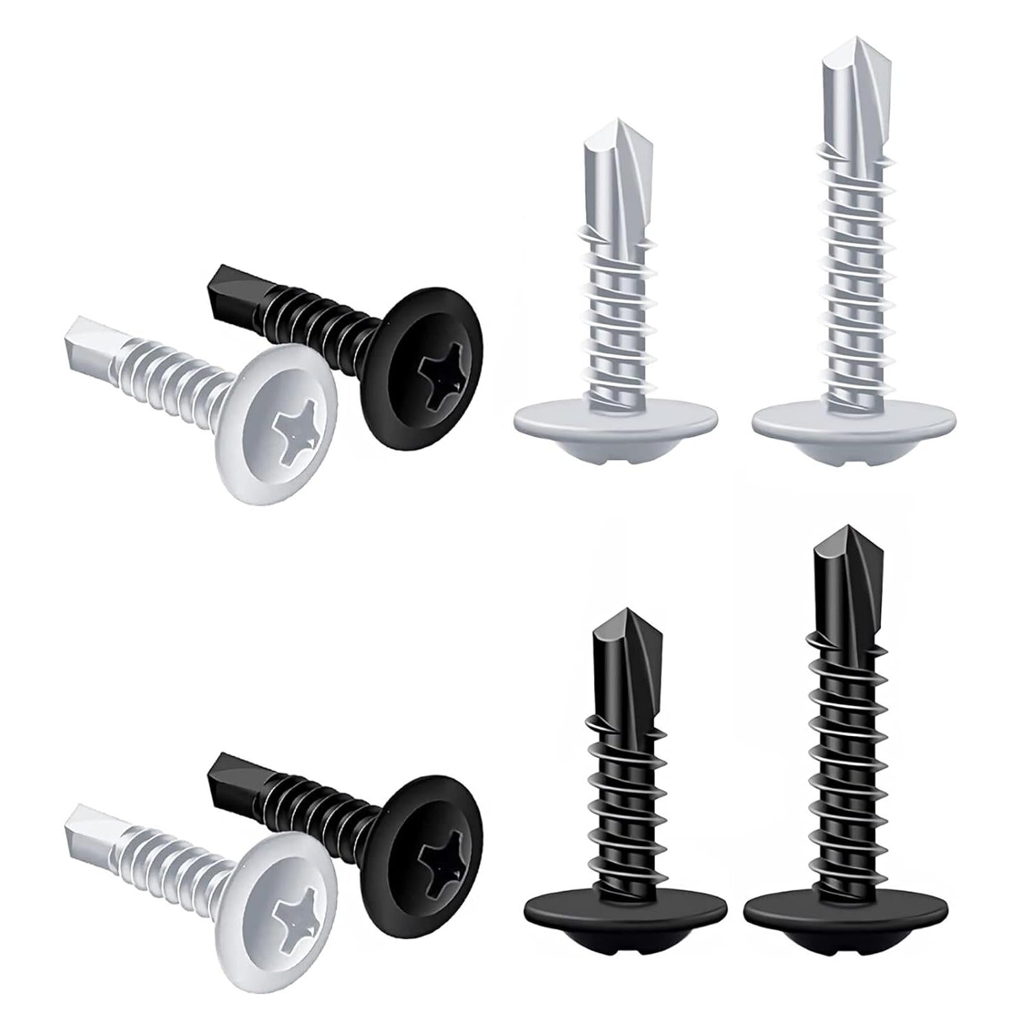 Zelftappende Schroeven Set – 120 Stuks Roestvrij Staal | Torx & Phillips | Voor Metaal, Wand & Hout | M4.2x13mm & M4.2x19mm