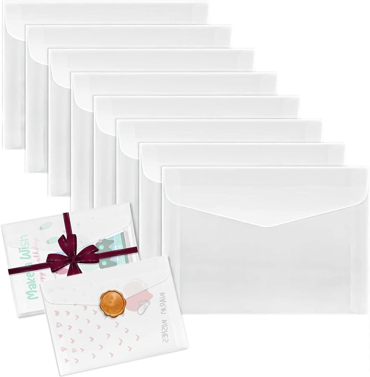 Transparante Enveloppen A5 – 20 Stuks | Herbruikbare Opbergmapjes voor Kaarten, Postzegels, Loterijen, Bruiloften – 22,5 x 15,5 cm