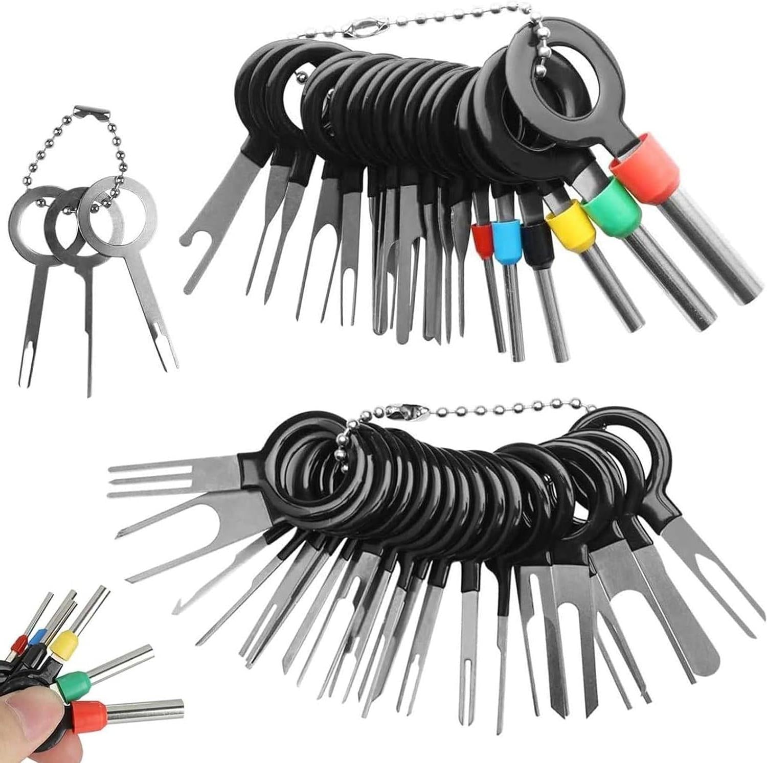 41-delige Ontgrendelings- en Uitspintool Set voor Auto's | Kabelstekker Demontageset | Universeel Gereedschap voor Auto Connectoren en Pinverwijdering
