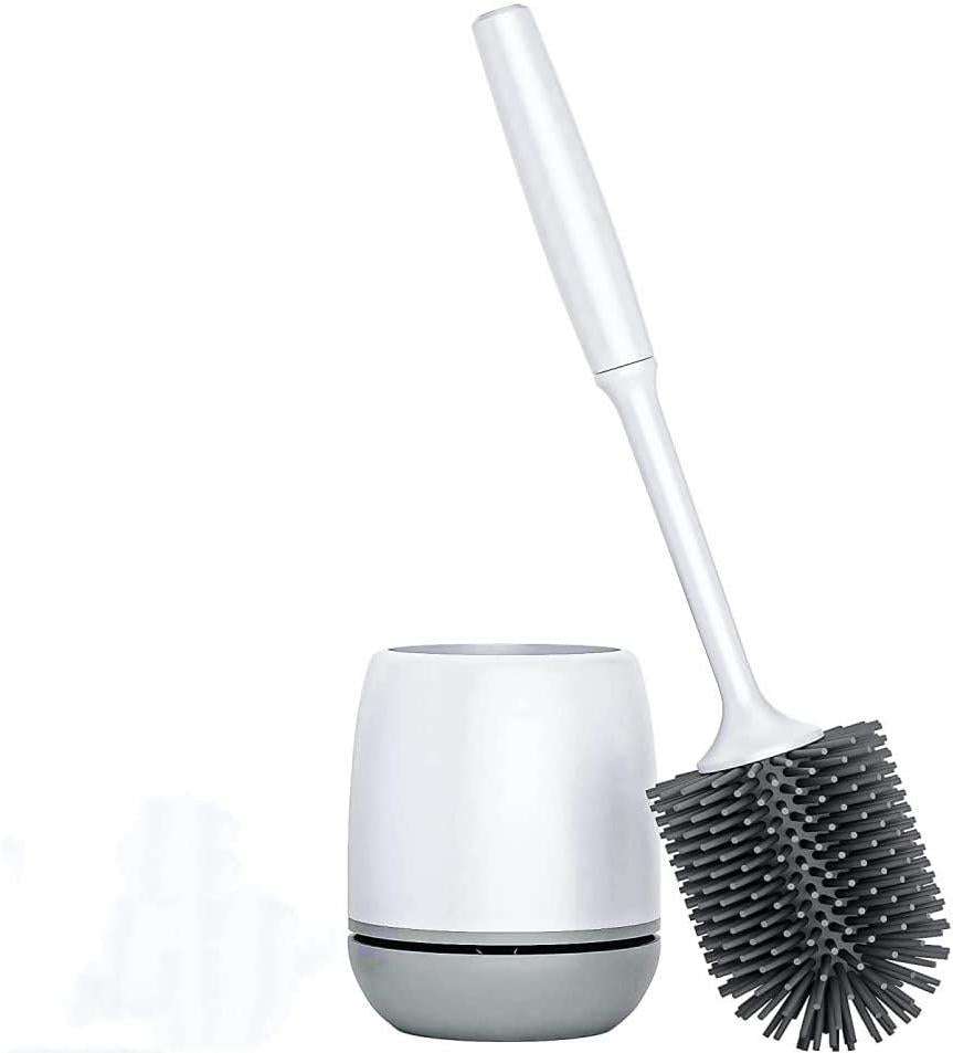 Wandtoiletborstel met Houder – Wandmontage Zonder Boren – Siliconen WC-Borstelset voor Badkamer